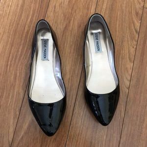 Steve Madden Black Patent Leather Flats
